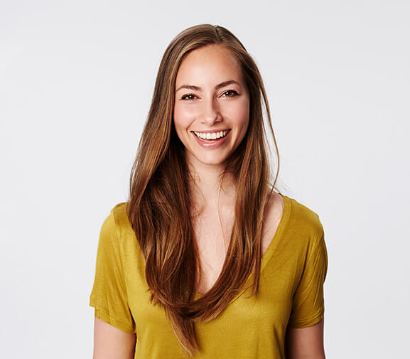 woman smiling